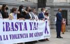El secretario general de Vox, Javier Ortega Smith se distancia de la concentración del ayuntamiento de Madrid para mostrar su repulsa a la violencia machista