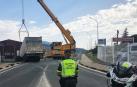 Se suelta el remolque de un camión y se estrella en Aoiz