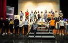 Participantes en la presentación de los proyectos y del espacio 'coworking' de 'Comunal' ayer por la tarde en Falces.