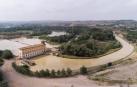 Imagen del inicio del Canal Imperial y la casa de compuertas de El Bocal.