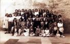 Imagen del coro de mujeres que existía en Etxarri Aranatz en 1944.