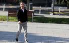 Alfonso Etxeberria, ex alcalde del valle de Egüés y actual portavoz de Geroa Bai, ayer, a su llegada a la Audiencia Provincial