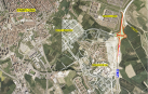 Obras de conexión de la Ronda Este de Pamplona con Mugartea.