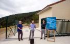 Imagen de la inauguración del depósito de agua.