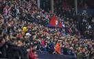Aficionados en el encuentro en El Sadar ante el Real Madrid en febrero de 2020