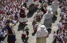 Imagen de la último baile de la Dominguera, el 14 de julio de 2019 en la plaza del Ayuntamiento de Pamplona