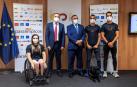 Autoridades y representantes paralímpicos durante la presentación de la delegación española para Tokio