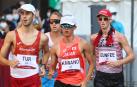 Marc Tur, en la izquierda de la fotografía, en la prueba de los 50 kilómetros marcha