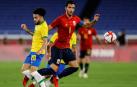 Merino durante la final olímpica frente a Brasil