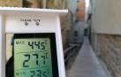 Temperatura a las 17 horas, este viernes en la belena de Portalapea