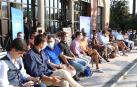 La mayor parte de los asistentes al acto eran jóvenes que mostraron interés por cuestiones políticas de la Unión Europea