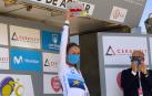 La neerlandesa Annemiek Van Vleuten (Movistar), tras ganar la tercera etapa de  Ceratizit Challenge By LaVuelta