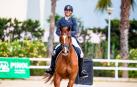 Diego Martínez del Moral, junto a su caballo For Olimpics Games, durante el Máster GPU25