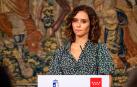 La presidenta de la Comunidad de Madrid, Isabel Díaz Ayuso, en rueda de prensa.