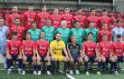 El Corellano, en su fotografía de presentación, estrenará esta temporada ante el Pamplona en Corella