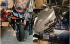 Motocicleta intervenida al detenido, cuya sustración había denunciado en falso