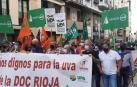 Manifestación de UAGN contra los precios en el sector vitivinícola