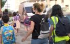 Escolares de camino al colegio