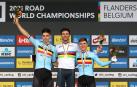 Ganna, van Aert y Evenepoel en lo más alto del Mundial a contrarreloj de ciclismo