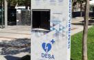 Torre de cardioprotección situada en la avenida de Pío XII de Pamplona