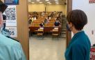 María Gámez, directora general de la Guardia Civil, ha estado presente en la sede de exámenes en la Universidad de Málaga
