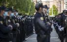 El Cuerpo Nacional de Policía ha celebrado este sábado, festividad de los Santos Ángeles Custodios, el día de su patrón, con un acto al aire libre en Pamplona
