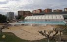 La piscina lúdica, ya demolida para la construcción de un nuevo vaso, en la zona sur del Club de Tenis