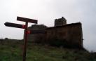 El accidente se produjo justo en el límite de Zaragoza con Navarra, en la zona de Torre Añué (en la imagen), dentro del coto de Sos del Rey Católico, en la comarca de Cinco Villas