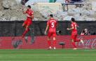 El delantero del Sevilla Rafa Mir celebra su gol ante el Celta de Vigo