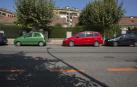 Zona naranja en el límite entre Ansoáin y Pamplona