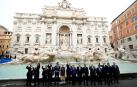 Líderes del G20 en la Fontana de Trevi