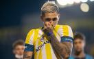 Gastón Ávila, con la camiseta de Rosario Central