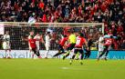 Los futbolistas del Mallorca celebran el segundo gol