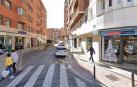 Calle Fernando Remacha de la capital ribera, donde se encuentra el domicilio donde se estaba celebrando la fiesta