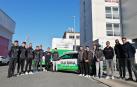 Los corredores del Caja Rural-RGA que se han concentrado en Pamplona para preparar la temporada 2022