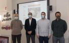 En Villa Javier De izda. a dcha.: Manuel Campillo Meseguer (Tudela Comparte), Javier Fernández Valdivieso (Fundación Caja Navarra), Jorge Crespo Apastegui y Julen Etxebeste González (Unidad Innovación Social Navarra)