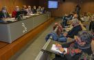 La asamblea de Mancomunidad de Montejurra reunida ayer por la tarde en la sede de la entidad