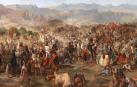 La batalla de las Navas de Tolosa, en un cuadro de Francisco de Paula. Rodrigo Ximénez de Rada fue uno de los artífices de la contienda y en ella participaron varios miembros del clan