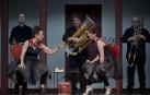 El grupo Pasadas las cuatro durante una representación de 'El burlador sin sardina' 

Festival Internacional de Teatro Clásico de Almagro
fotografiado por el fotógrafo Pablo Lorente