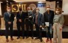 Recogida del premio otorgado por la Asociación Navarra de Ingenieros de Telecomunicación