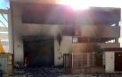Incendio en el párking de una empresa de un polígono industrial de L'Arboç (Tarragona)