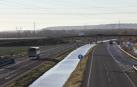 Dos carriles de la autopista han tenido que ser cerrados por las inundaciones