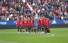 Minuto de silencio en honor a Jesús Riaño antes de partido disputado en El Sadar