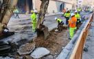 Vídeo de obras de reasfaltado en la calle Cortes de Navarra de Pamplona