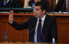 Kiril Petkov, este lunes en el Parlamento de Bulgaria