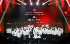 Fotografía de familia con los premiados con estrella Michelin
