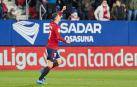 Budimir celebra su gol contra el Elche