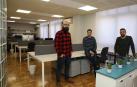 Jaime Zubiaur, Íñigo Elizalde y Javier Arana, en Coworking Pamplona, en la C/ Monasterio de Tulebras
