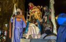 El nacimiento con José, María y el Niño Jesús en la cabalgata de Pamplona