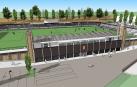 Imagen virtual del proyecto de remodelación del campo de fútbol municipal Ciudad de Tudela